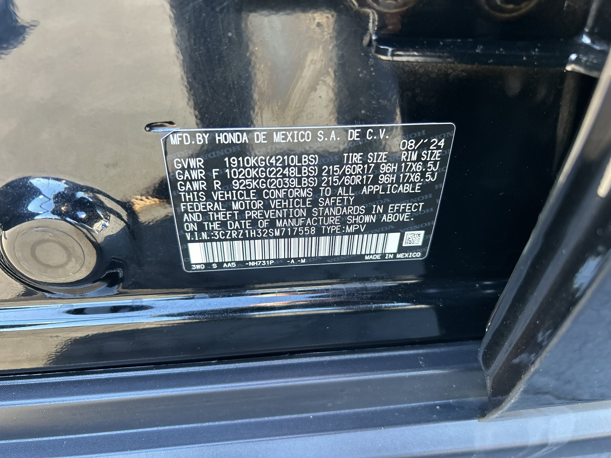 2025 Honda HR-V LX